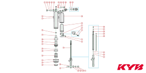 Rear Shock Spare Parts KYB