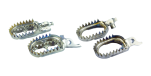 Oversized Foot Pegs Titanium Scar
