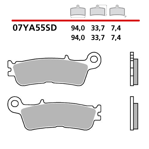 Brake pads Brembo Fantic 250 XEF (23-25) front standard 07YA55SD