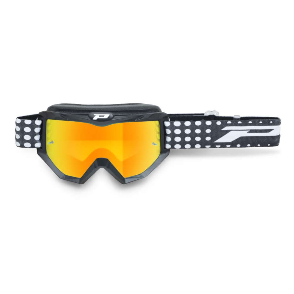 Goggles Pro Grip Atzaki - Matt black mirrored lens orange Goggles Pro Grip Atzaki - Matt black mirrored lens orange