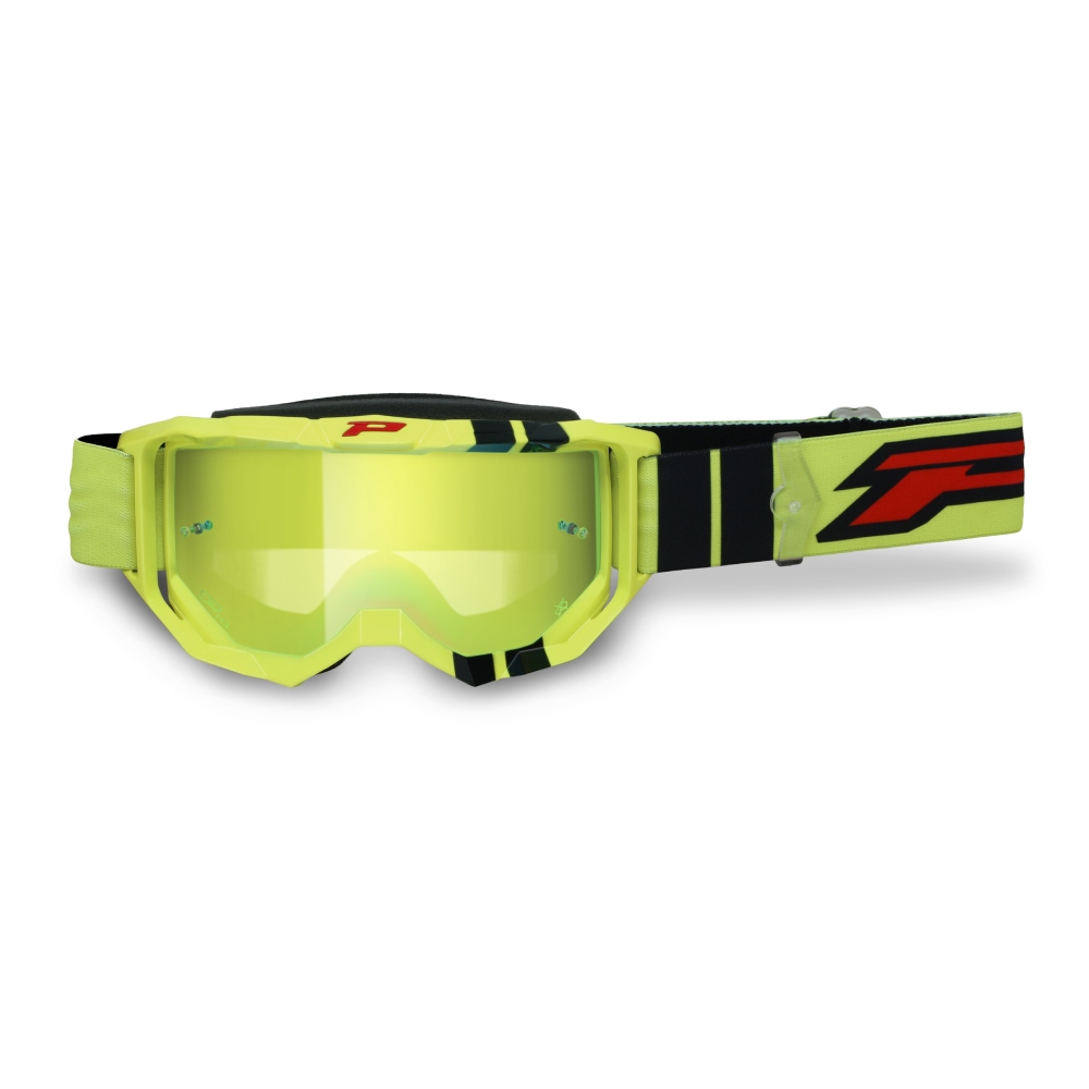 Goggles Pro Grip Vision Go - Neon yellow Black mirrored lens neon yellow Goggles Pro Grip Vision Go - Neon yellow Black mirrored lens neon yellow