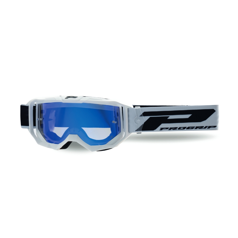Goggles Pro Grip Vision Go - White mirrored lens blue Goggles Pro Grip Vision Go - White mirrored lens blue