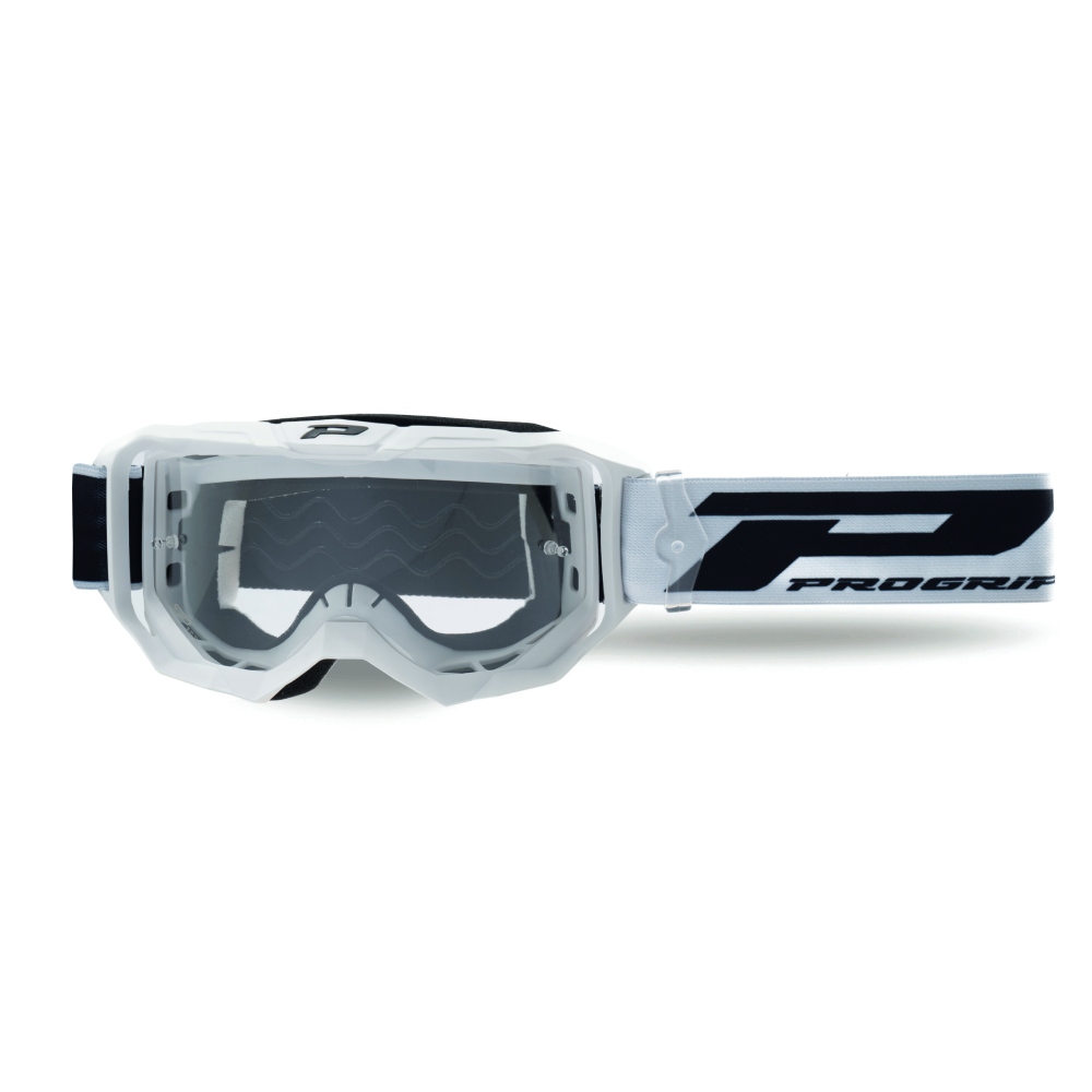 Goggles Pro Grip Vision Go - White clear lens Goggles Pro Grip Vision Go - White clear lens