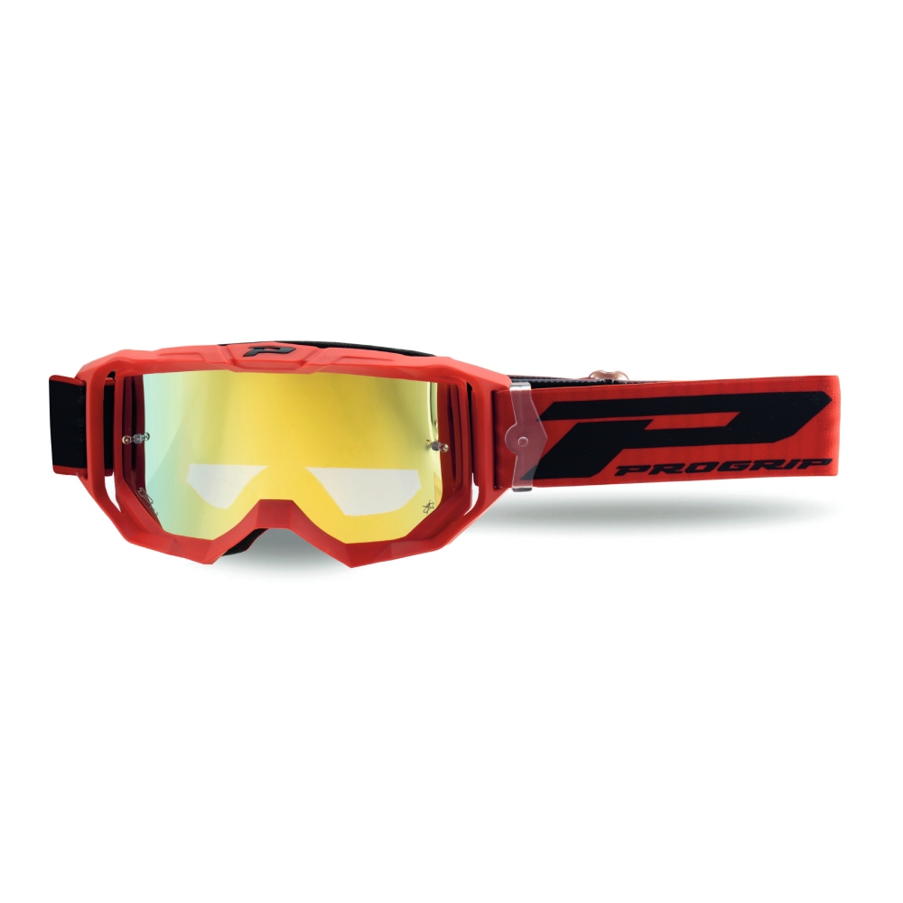 Goggles Pro Grip Vision Go - Red mirrored lens yellow Goggles Pro Grip Vision Go - Red mirrored lens yellow