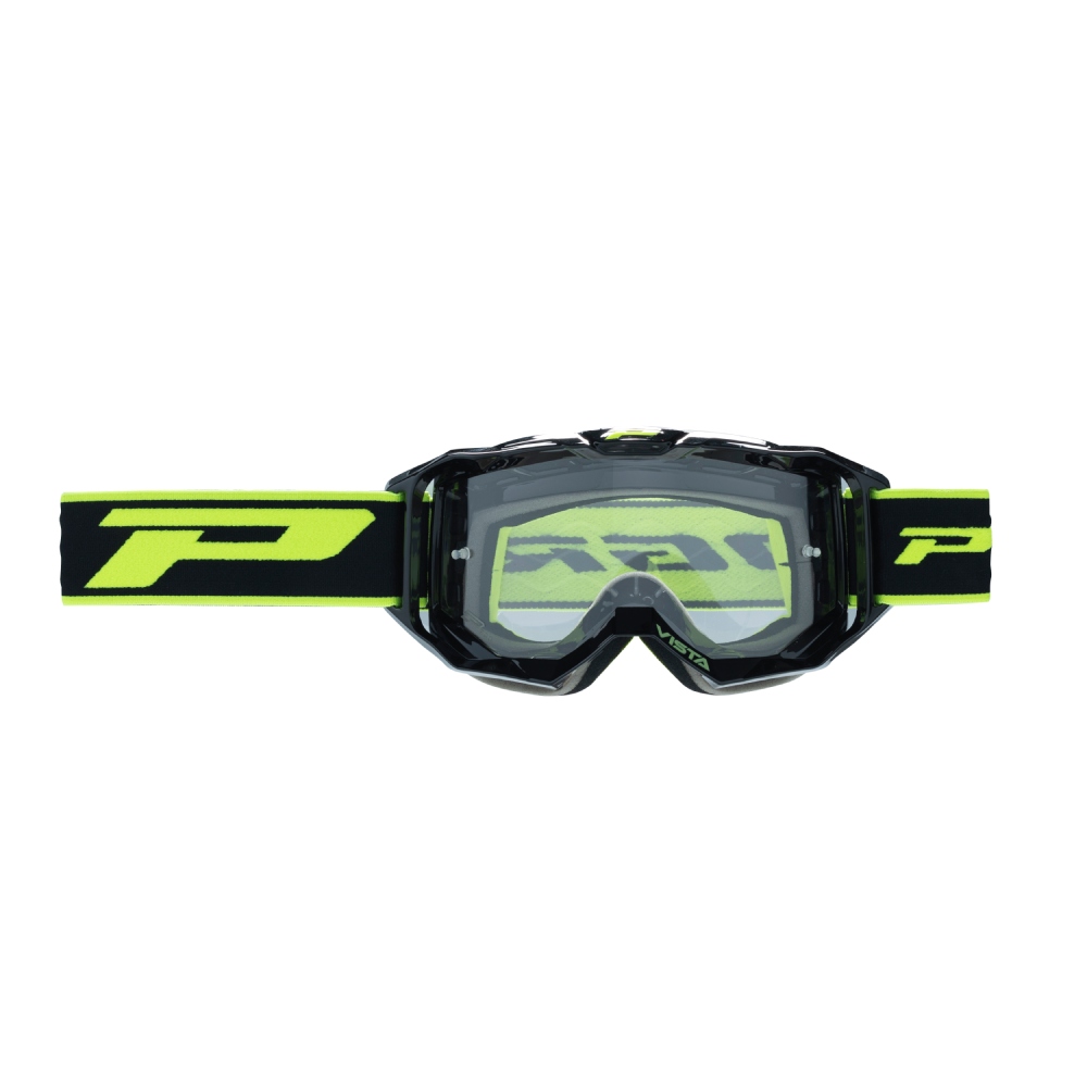 Goggles Pro Grip Vista - Black Neon yellow clear lens Goggles Pro Grip Vista - Black Neon yellow clear lens