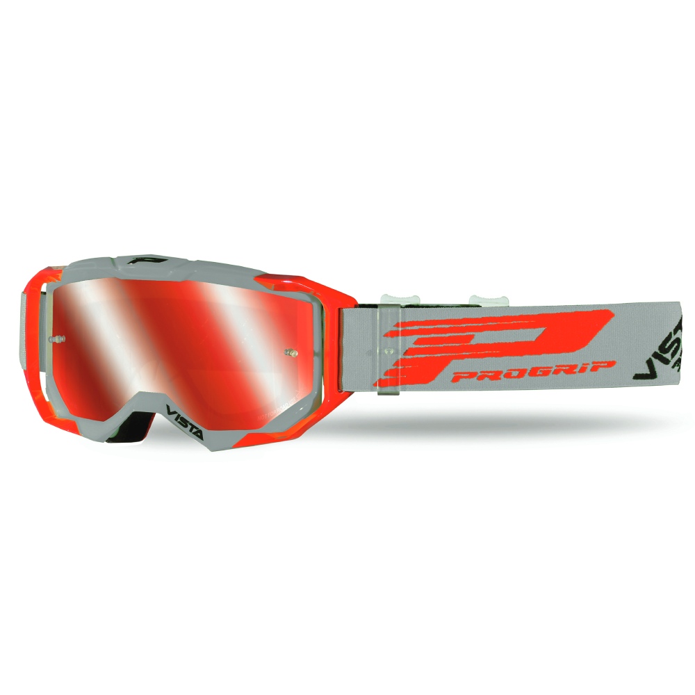 Goggles Pro Grip Vista - Grey Red mirrored lens red Goggles Pro Grip Vista - Grey Red mirrored lens red