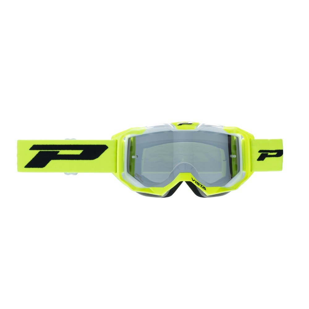 Goggles Pro Grip Vista - Neon yellow Black mirrored lens silver Goggles Pro Grip Vista - Neon yellow Black mirrored lens silver