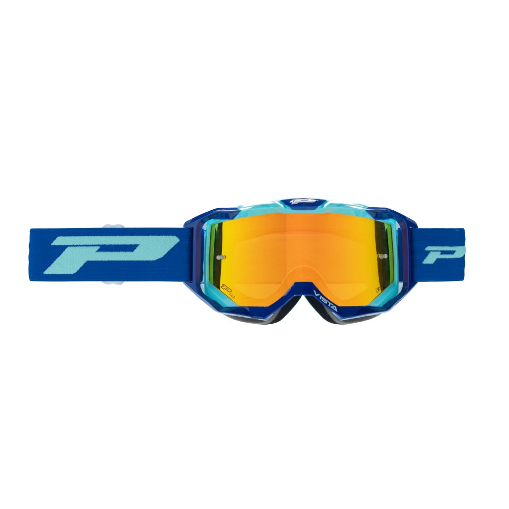 Goggles Pro Grip Vista - Blue Light blue mirrored lens gold Goggles Pro Grip Vista - Blue Light blue mirrored lens gold