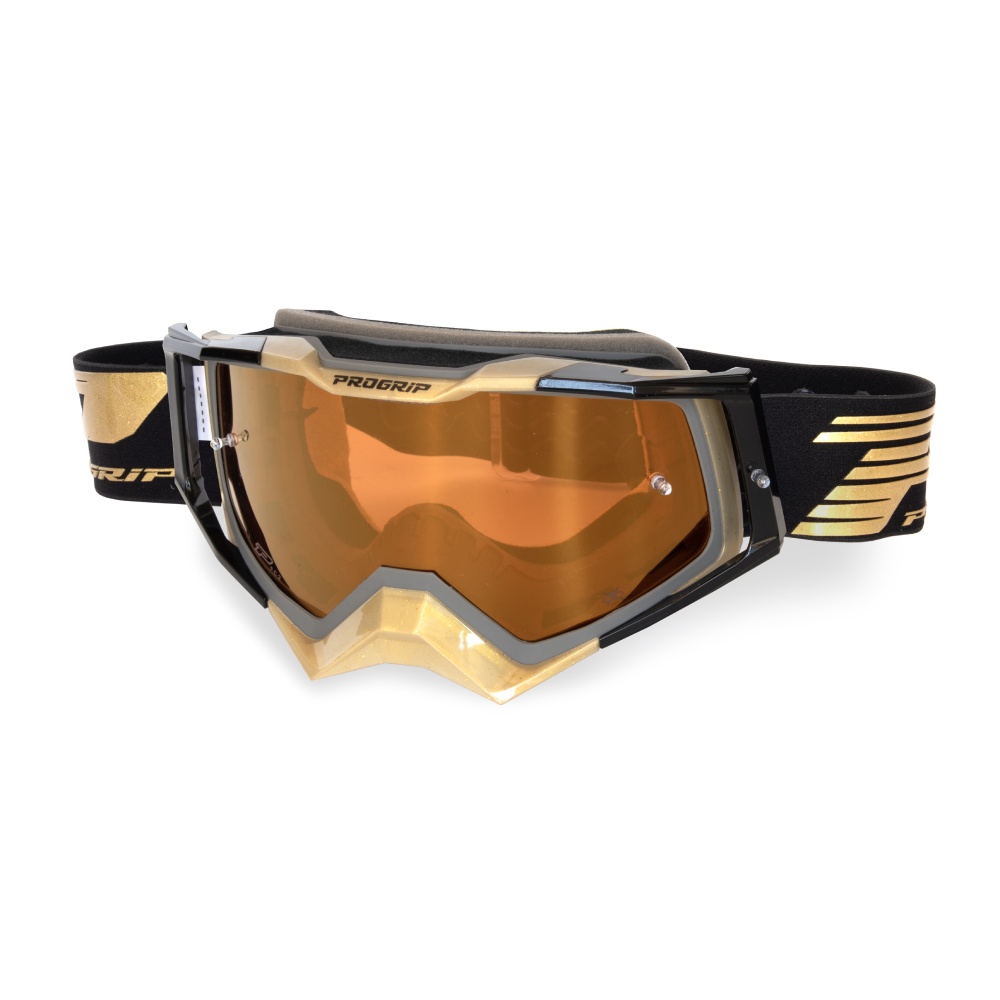 Goggles Pro Grip Rapid - Grey Gold Black mirrored lens gold Goggles Pro Grip Rapid - Grey Gold Black mirrored lens gold