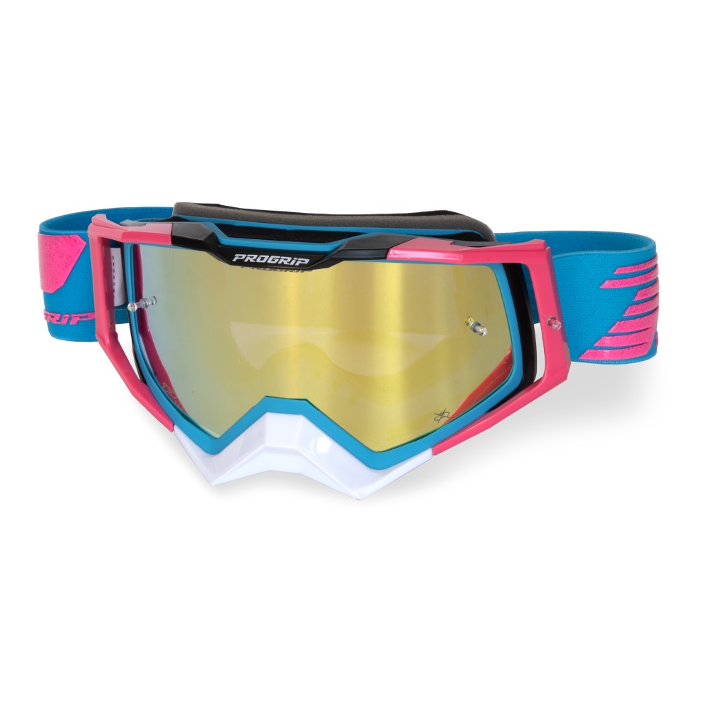 Goggles Pro Grip Rapid - Light blue Fuxia Black mirrored lens yellow Goggles Pro Grip Rapid - Light blue Fuxia Black mirrored lens yellow