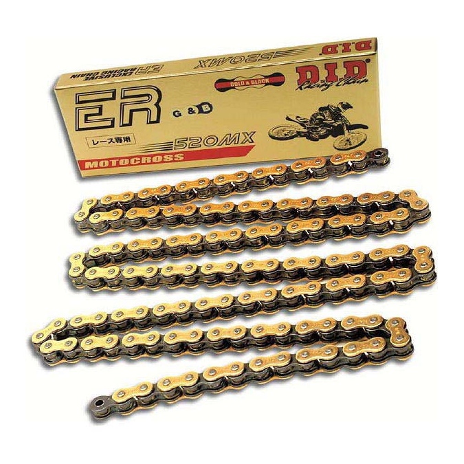 Drive chain DID pitch 520 cross heavy-duty without O-RING 120 links -gold 520MX.120