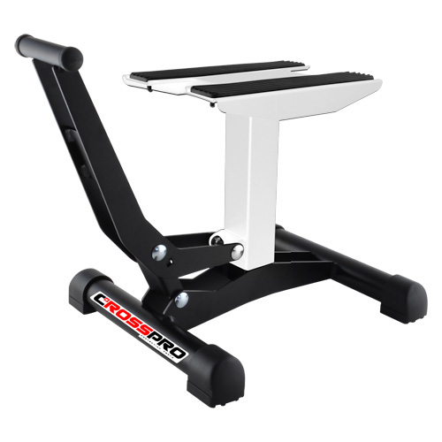 Motorcycle lift stand CrossPro white Motorcycle lift stand CrossPro white