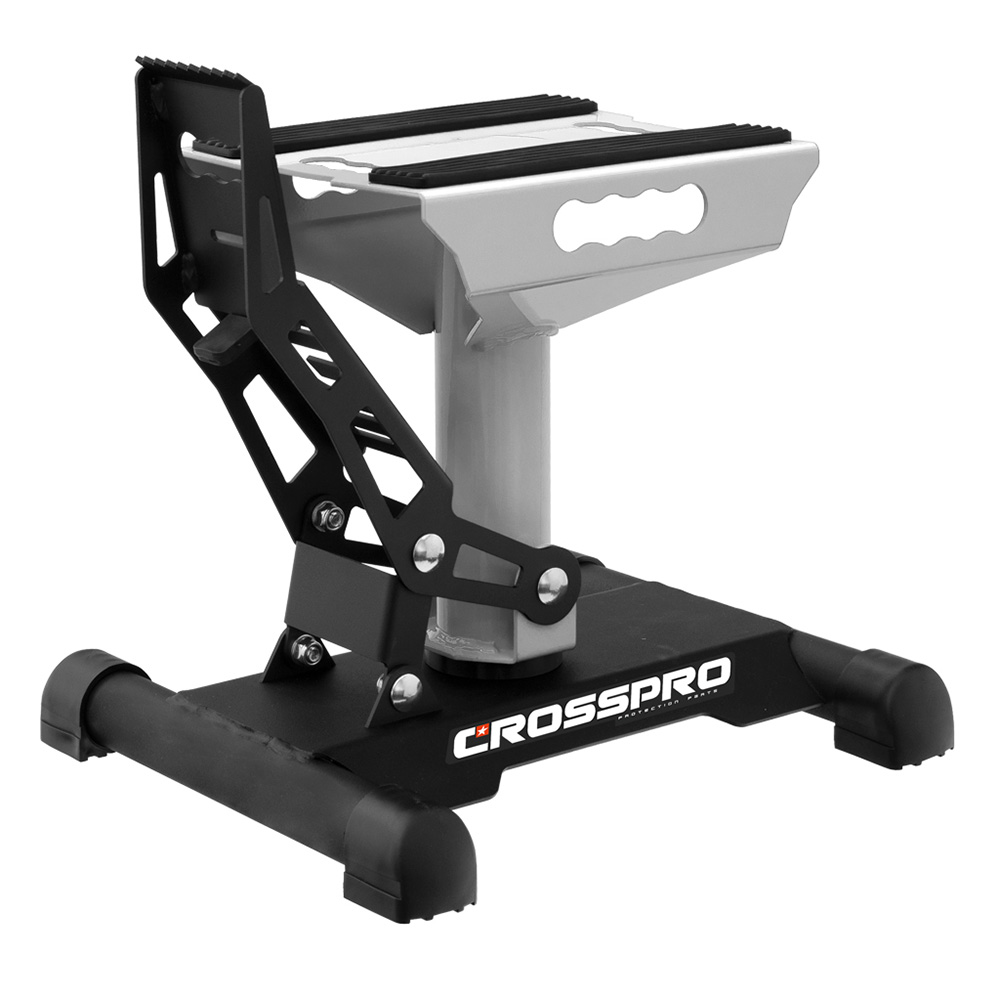 Motorcycle lift stand CrossPro white PRO Motorcycle lift stand CrossPro white PRO