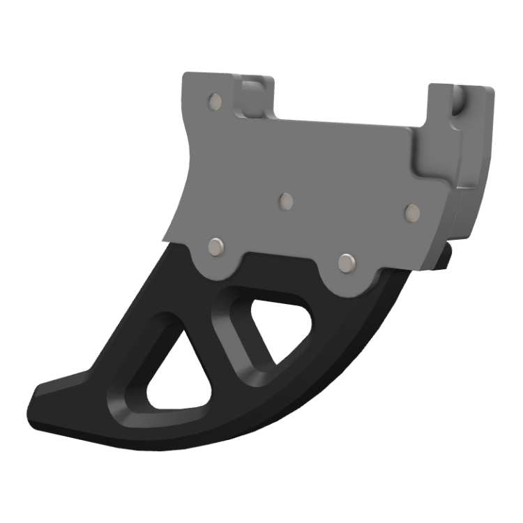 Disc Guard rear DTC Gasgas 125 EC (10-15) black 92179A0301