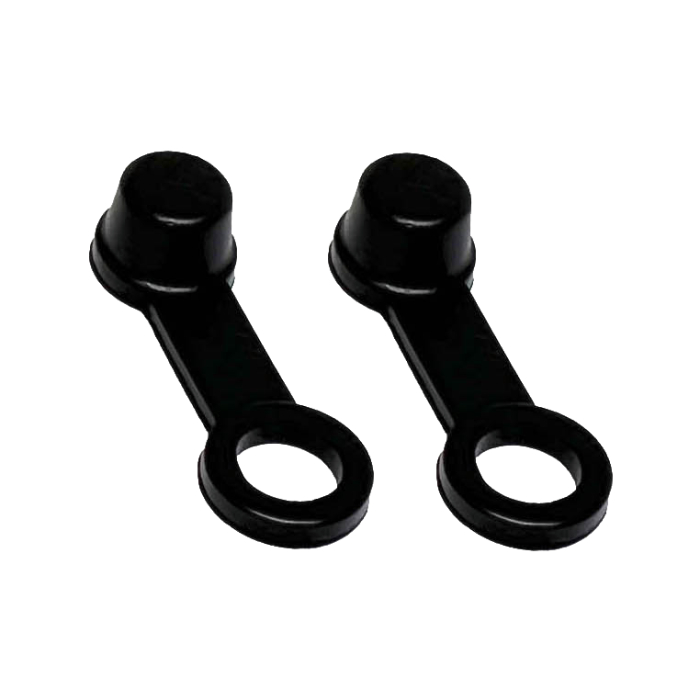 Pair of brake fluid caps black Pair of brake fluid caps black