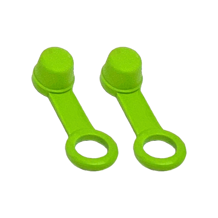Pair of brake fluid caps green Pair of brake fluid caps green