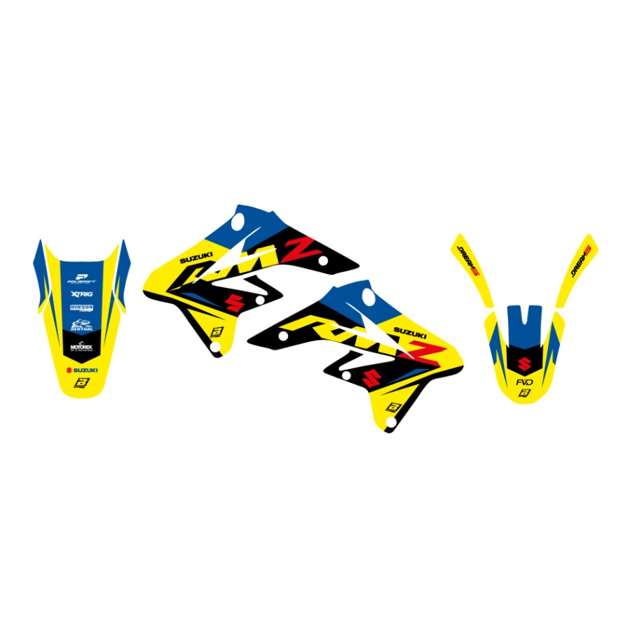 Graphics kit Suzuki RMZ 250 (07-09) Dream 5 BL-2314AB