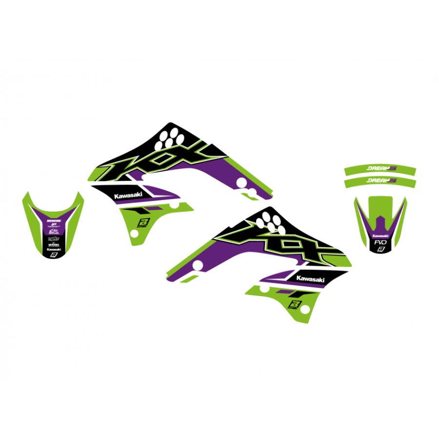 Graphics kit Kawasaki KX 450 F (06-08) Dream 5 BL-2415AB