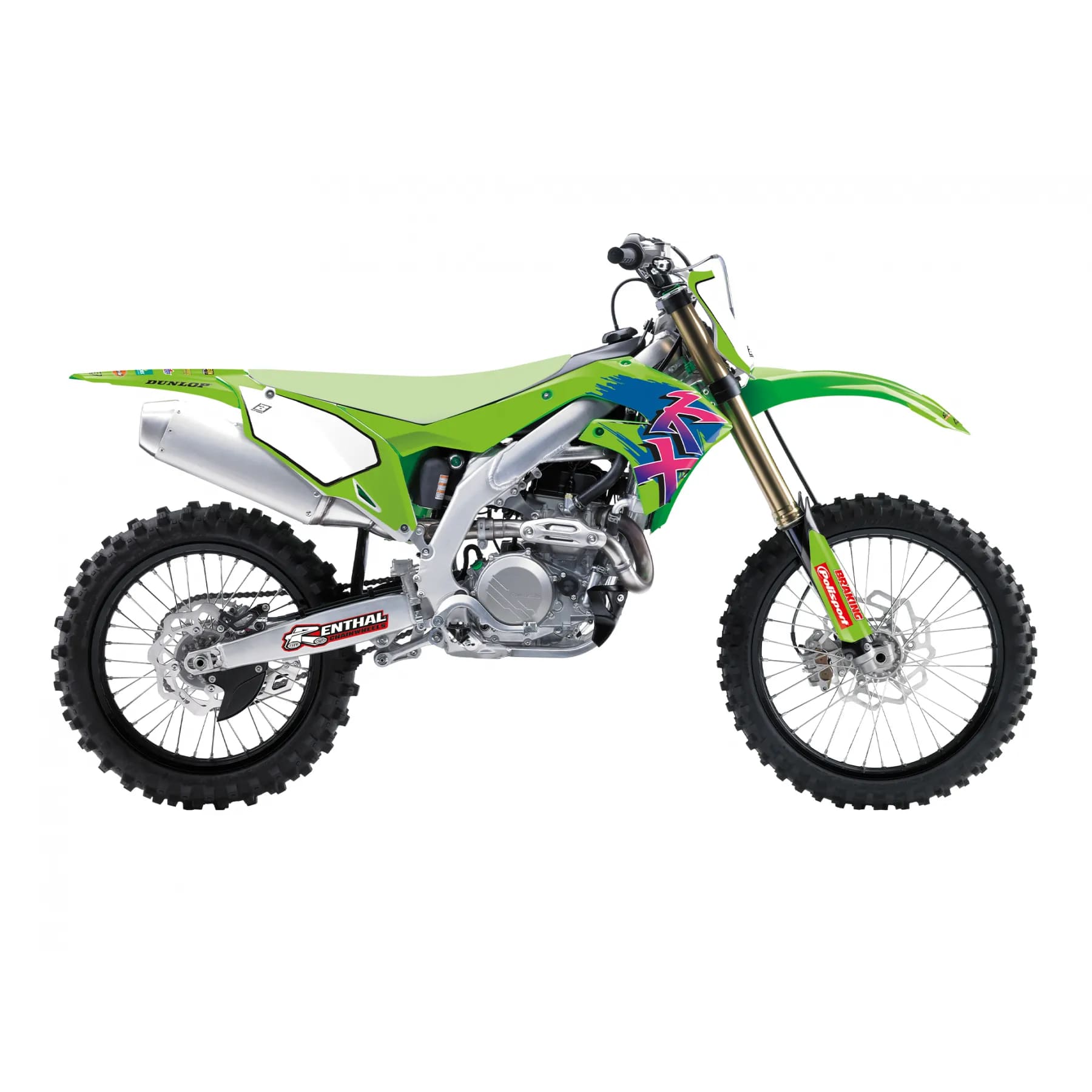 Graphics kit Kawasaki KX 450 F (19-23) Retro BL-2425AA