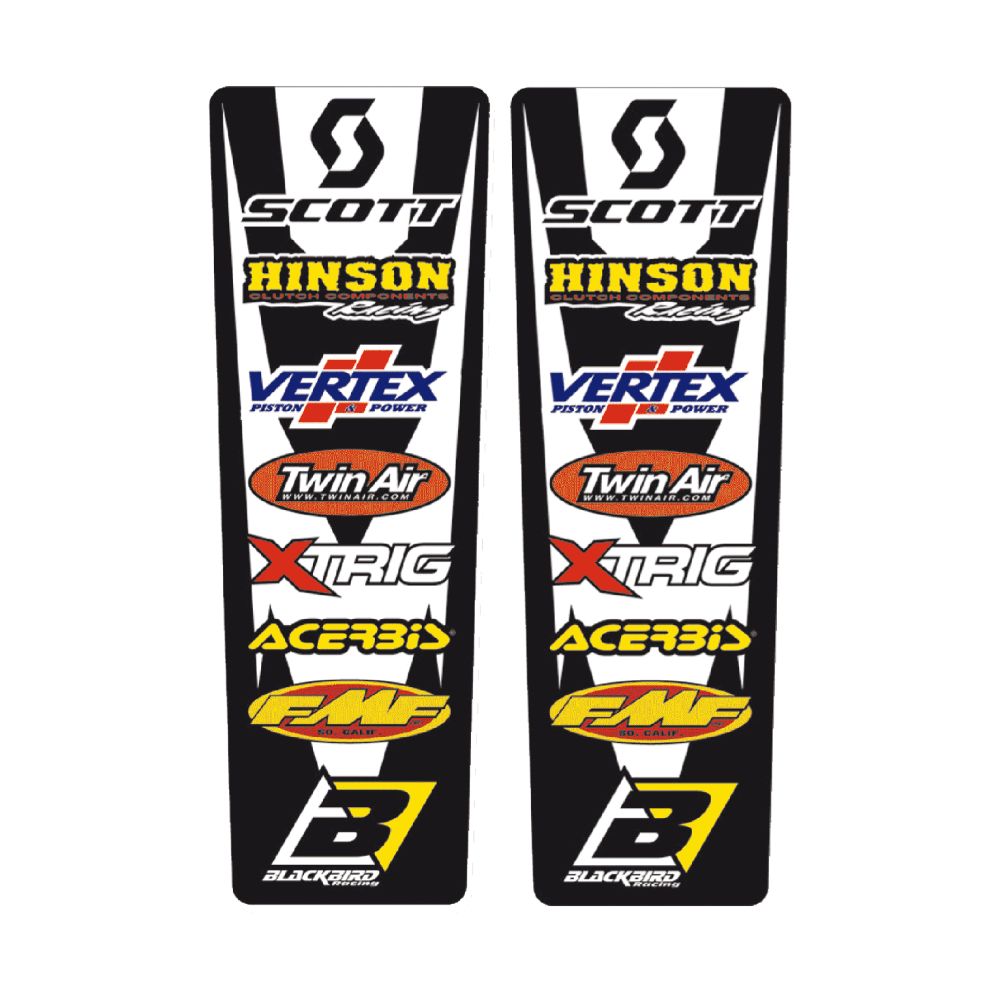Upper fender stickers universal