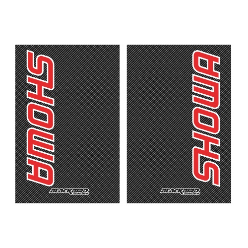 Kit sticker for Showa fork guard with carbon background BL-5015S