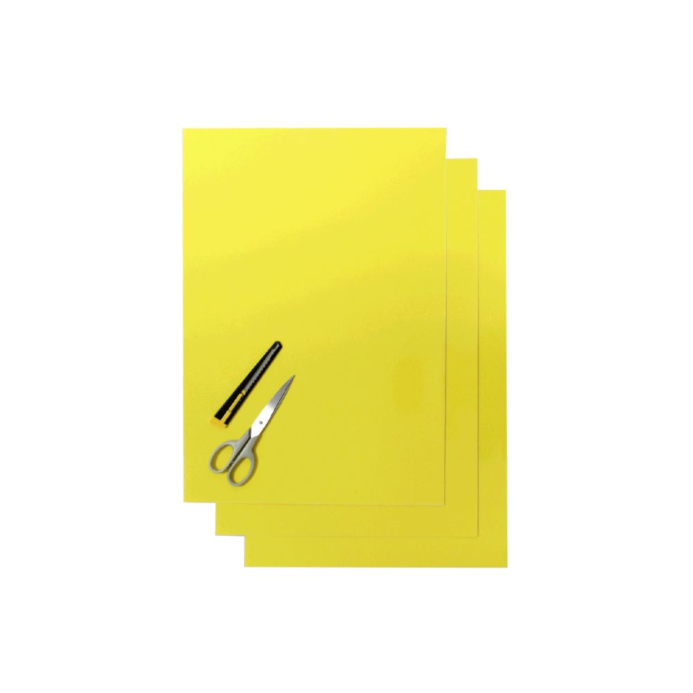 Crystall adhesive sheets yellow