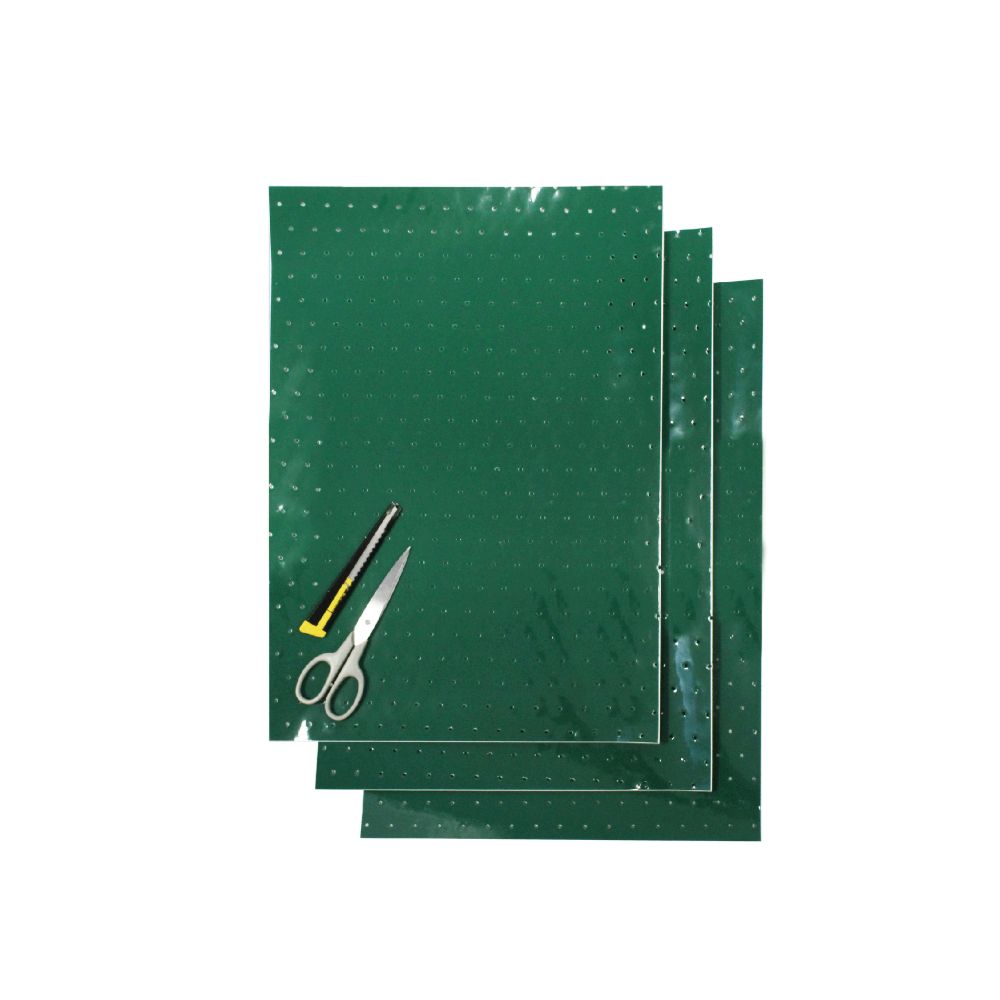 Crystall adhesive sheets green with holes