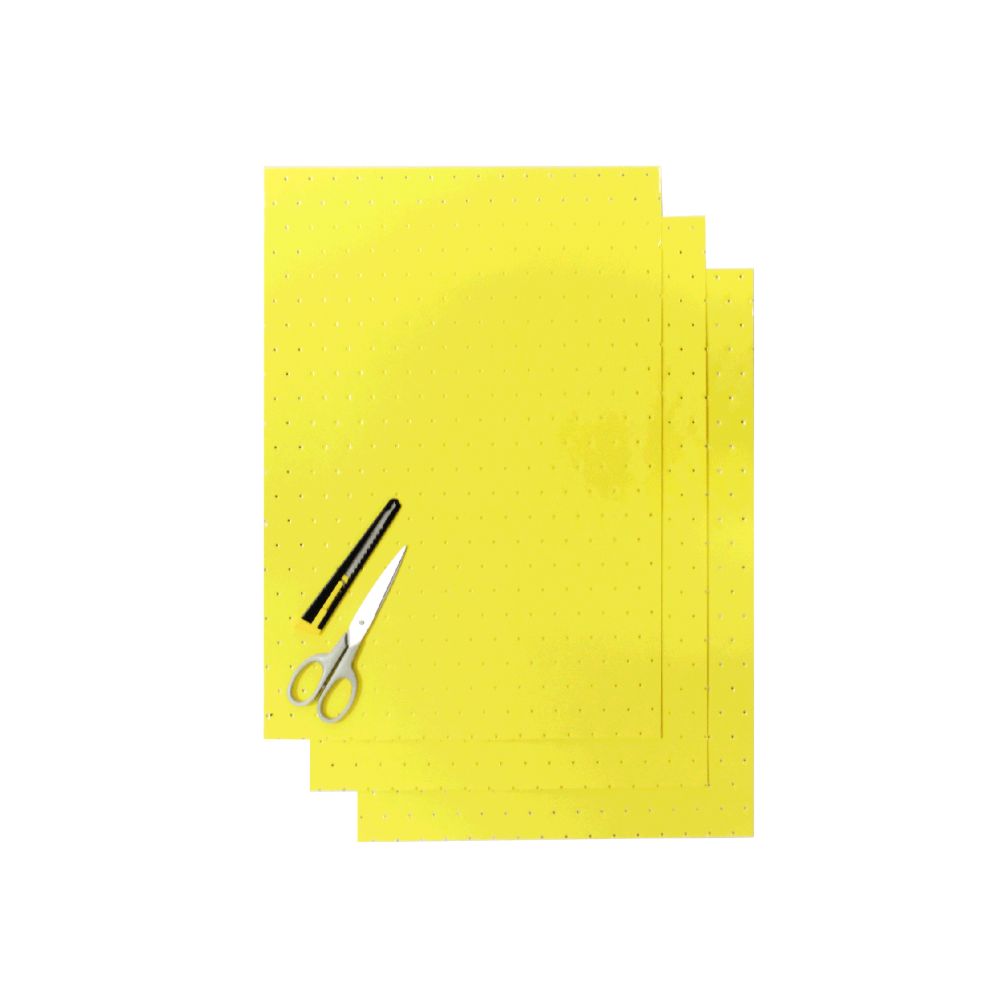 Crystall adhesive sheets yellow with holes