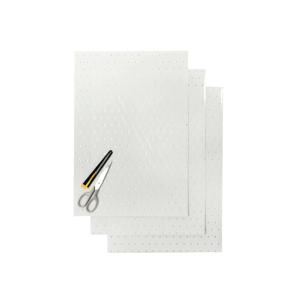 Crystall adhesive sheets transparent with holes
