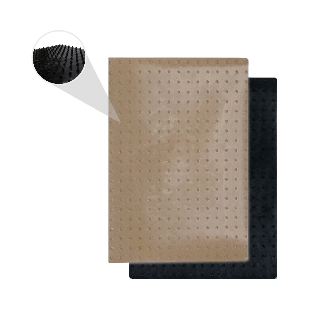 Transparent anti-slip adhesive sheets with bumps