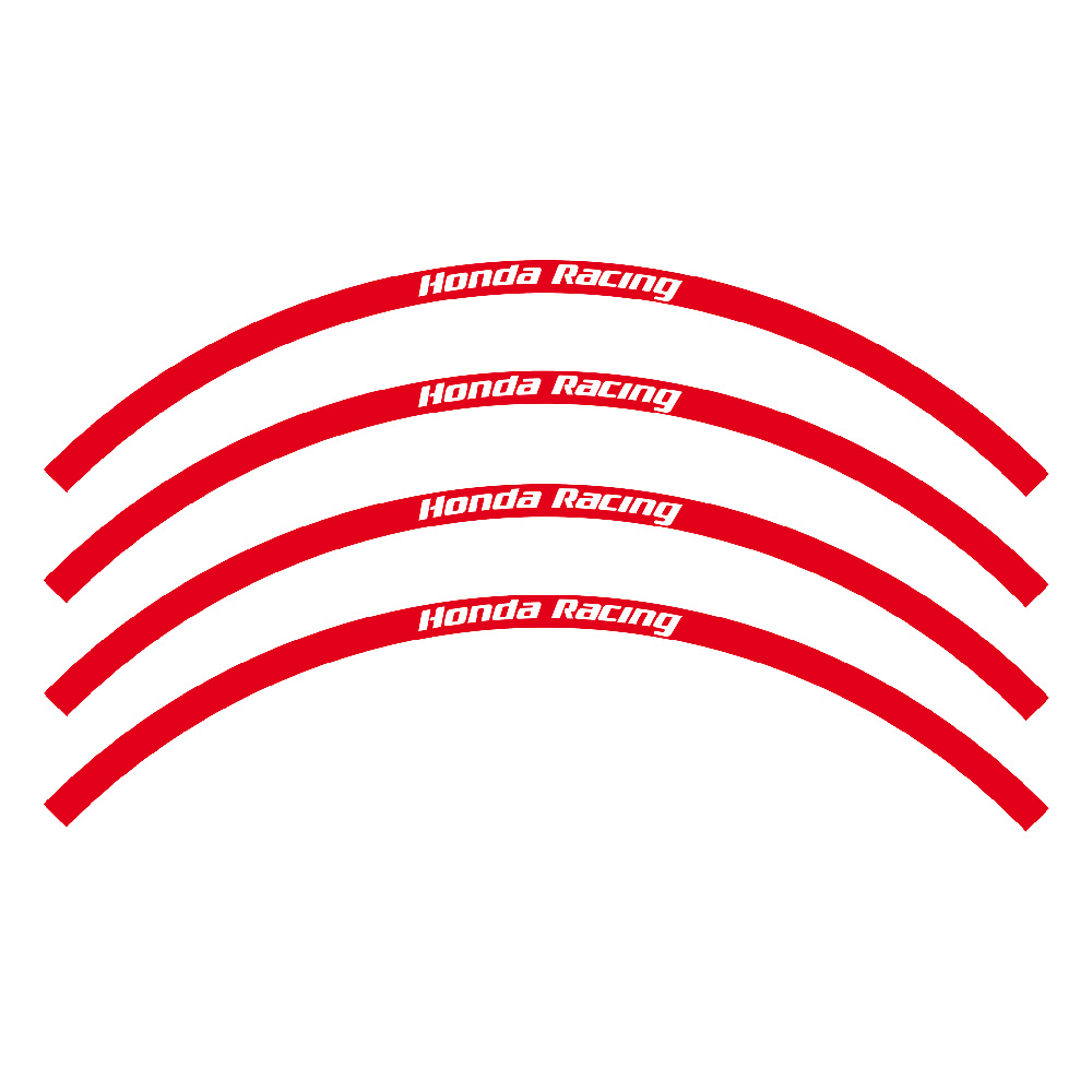 Kit sticker Wheel  Honda Racing red