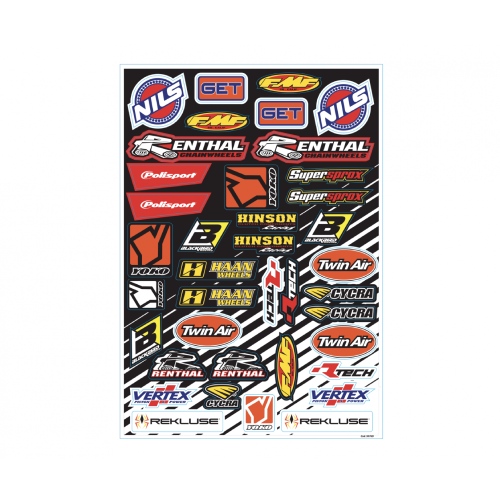 Kit sticker Logo sponsor - D