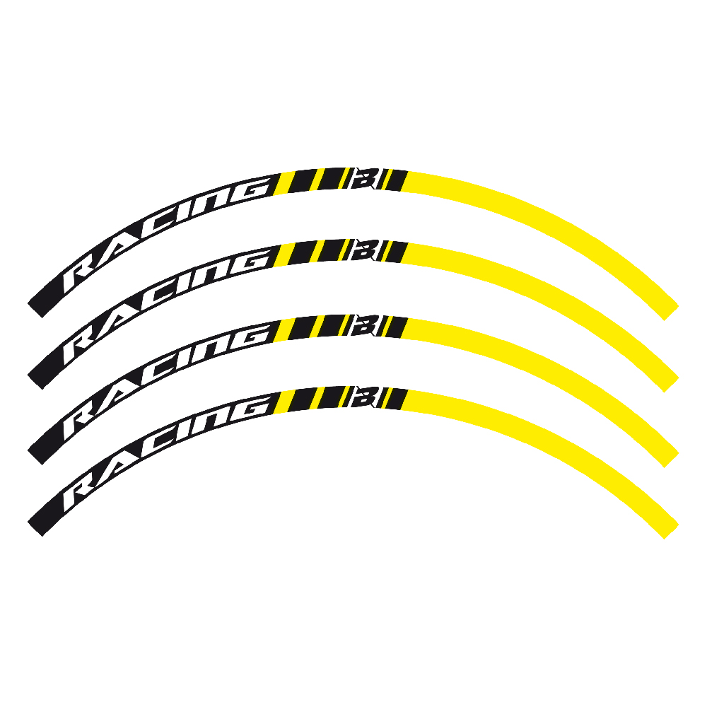 Kit sticker Wheel  Blackbird yellow