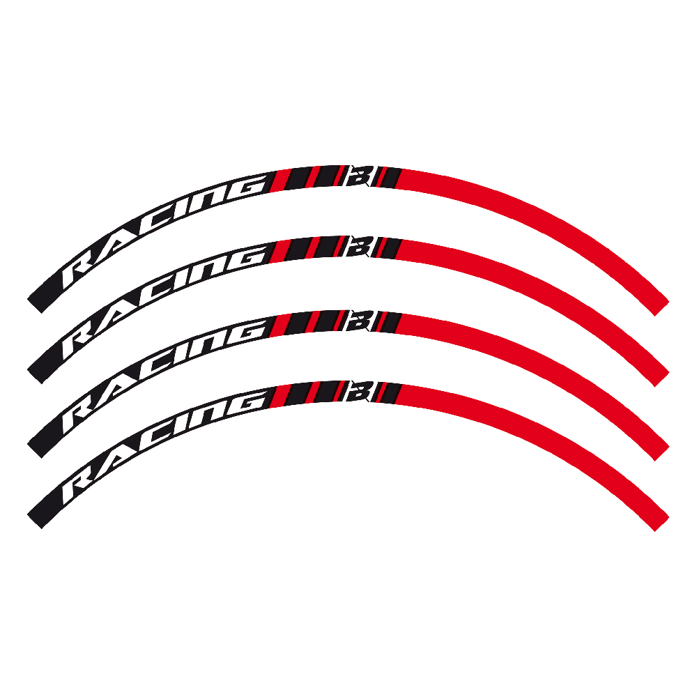 Kit sticker Wheel  Blackbird red