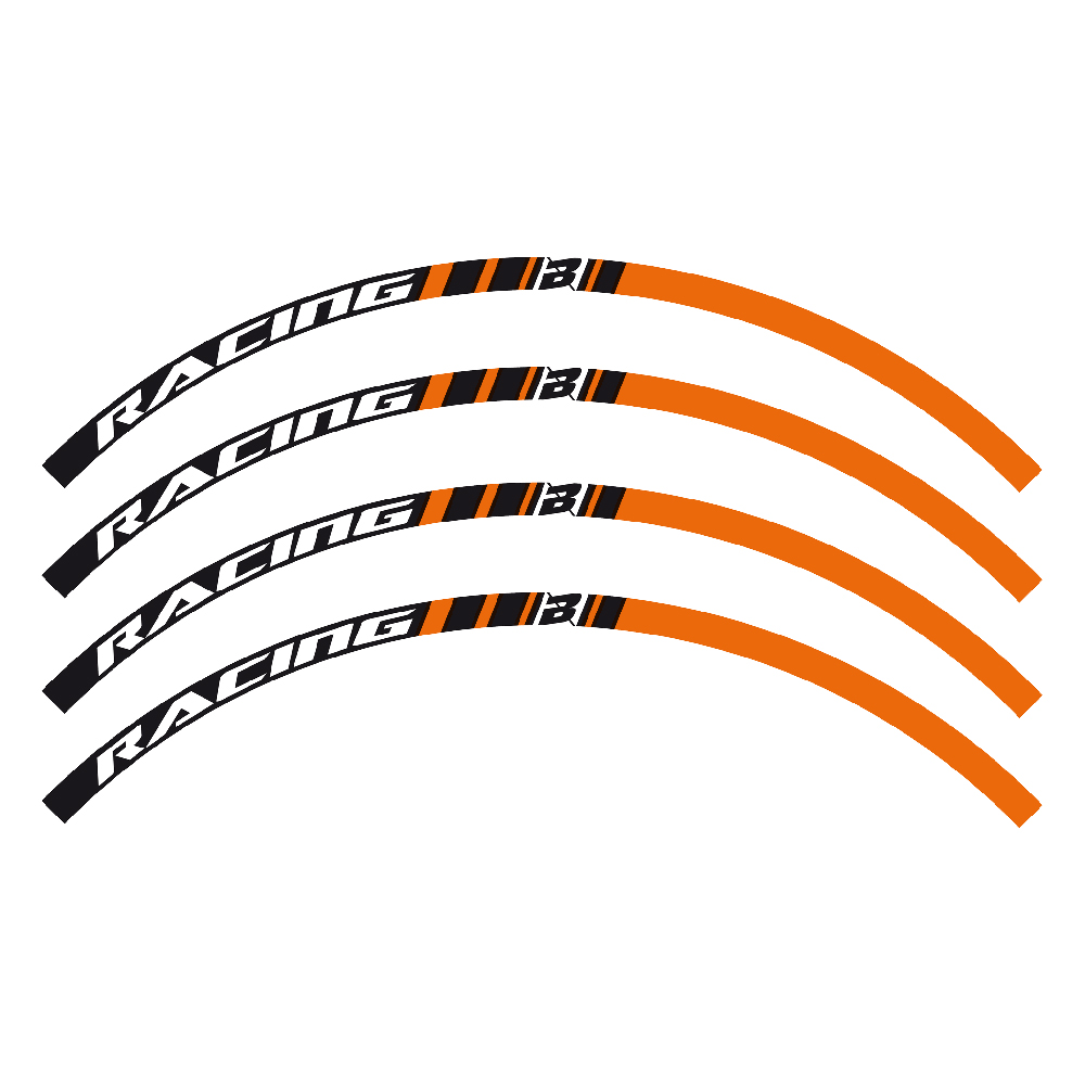 Kit sticker Wheel  Blackbird orange