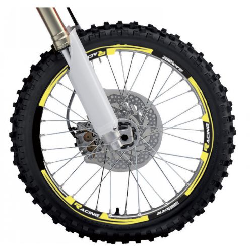 Kit sticker Wheel  Blackbird Wing neon yellow