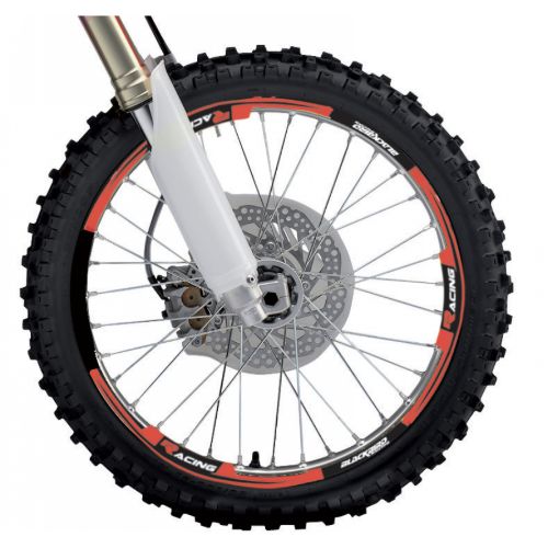 Kit sticker Wheel  Blackbird Wing red