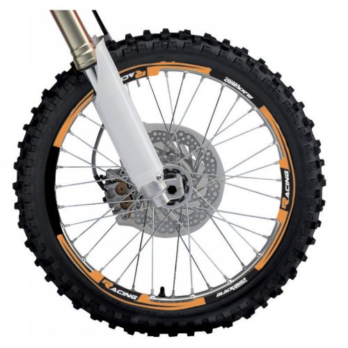 Kit sticker Wheel  Blackbird Wing neon orange