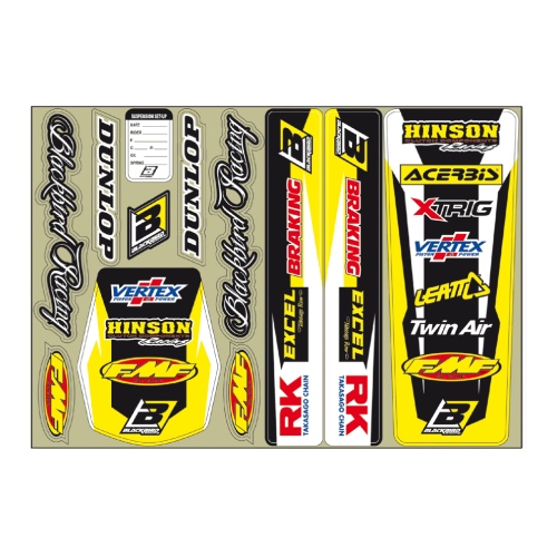 Graphics kit universal - yellow