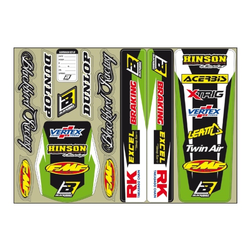 Graphics kit universal - green