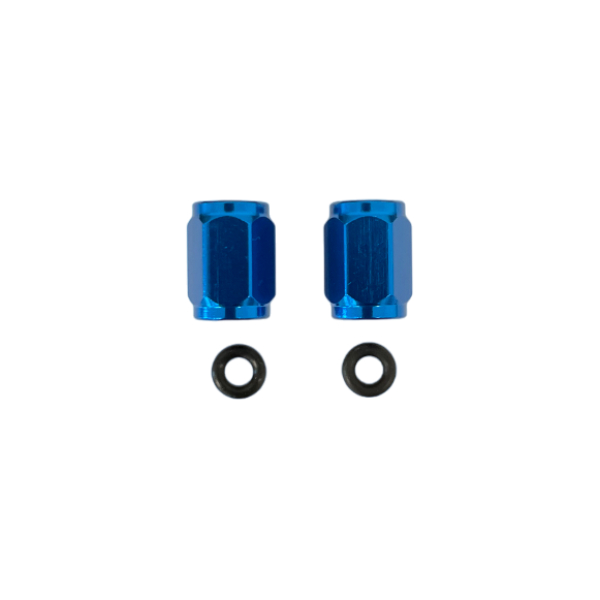Pair of tire valve caps blue Pair of tire valve caps blue