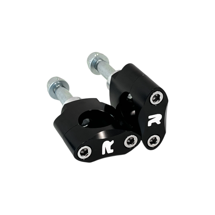 Handlebar mounts kit 28.6 mm low black - NRTeam