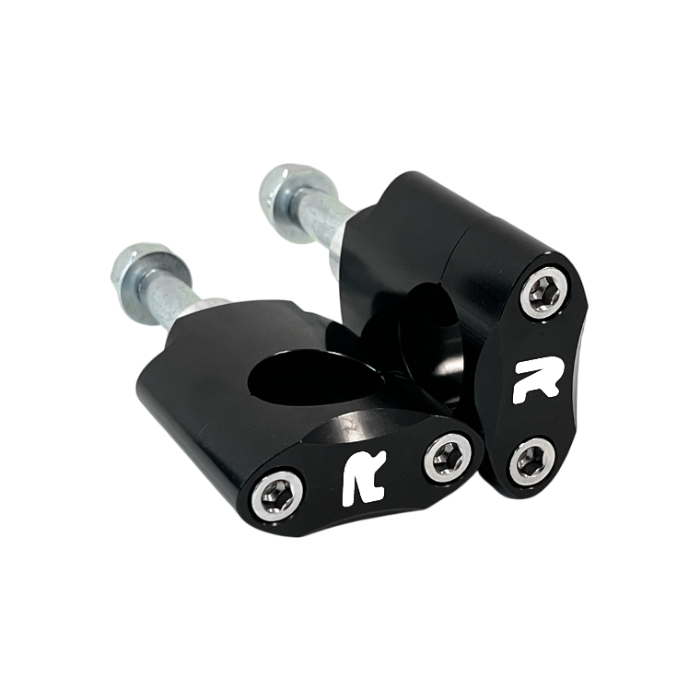 Handlebar mounts kit 28.6 mm high black - NRTeam