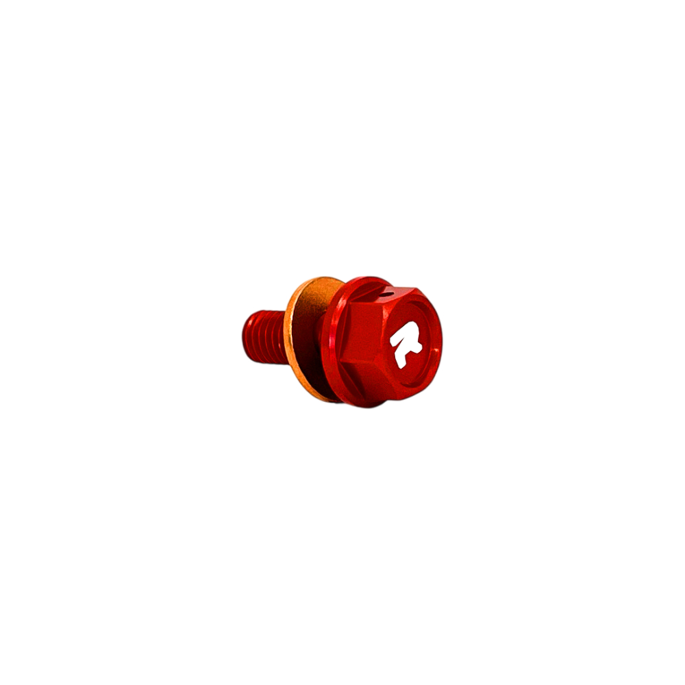 Magnetic oil drain plug Honda CRF 450 R (09-16) red - engine DS89.1005R