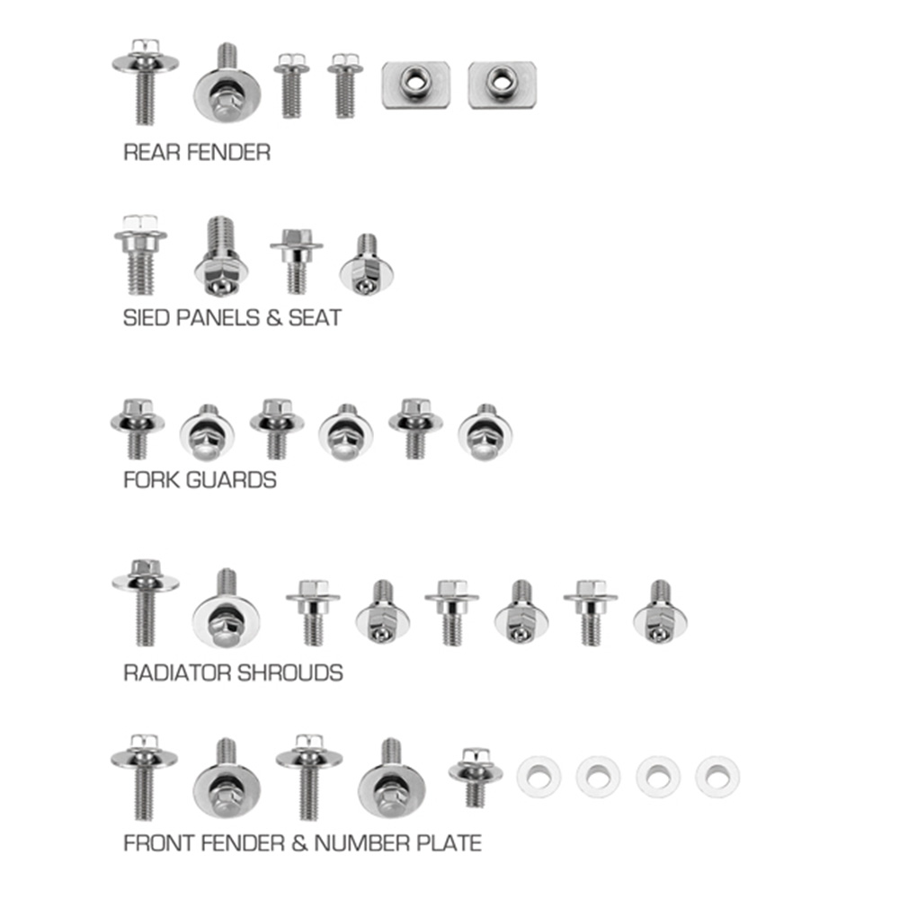 Plastics Screw Kit Kawasaki KX 125 (03-08) DS89.5301