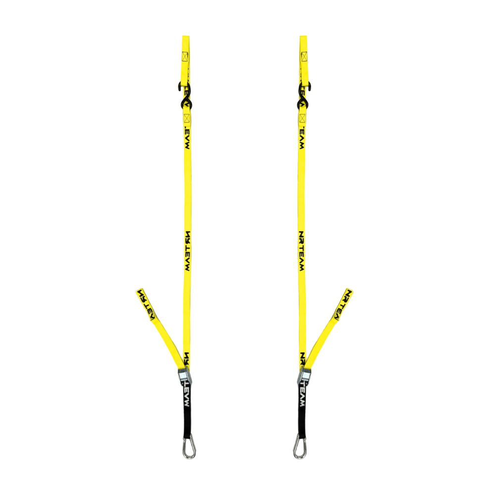 Pair of motorcycle straps Pull Up 25mm yellow Pair of motorcycle straps Pull Up 25mm yellow