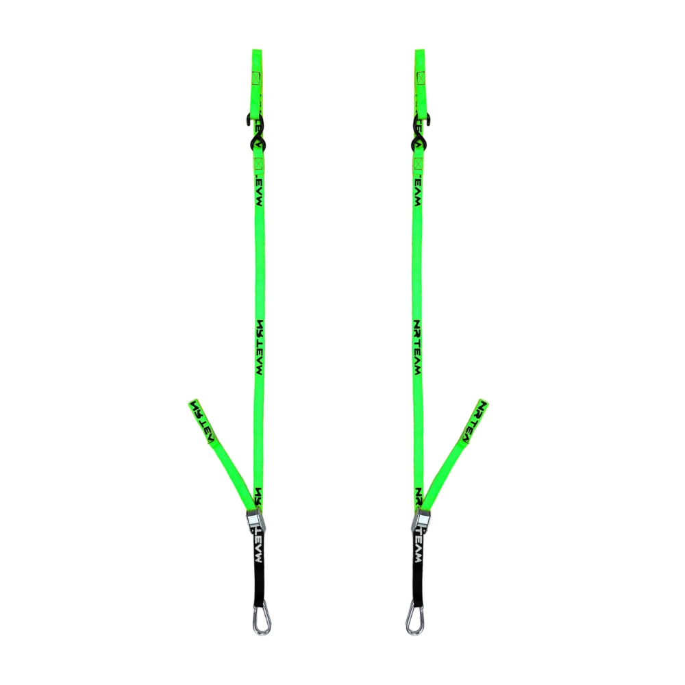 Pair of motorcycle straps Pull Up 25mm green Pair of motorcycle straps Pull Up 25mm green