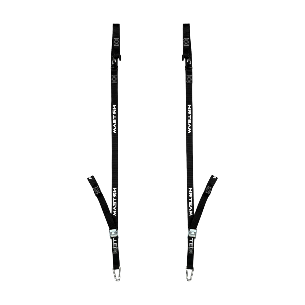 Pair of motorcycle straps Pull Up 38mm black Pair of motorcycle straps Pull Up 38mm black