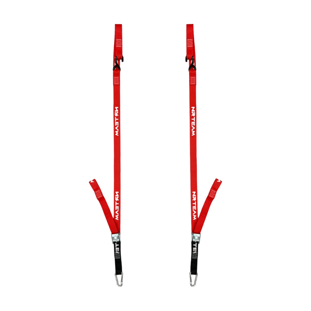 Pair of motorcycle straps Pull Up 38mm red Pair of motorcycle straps Pull Up 38mm red