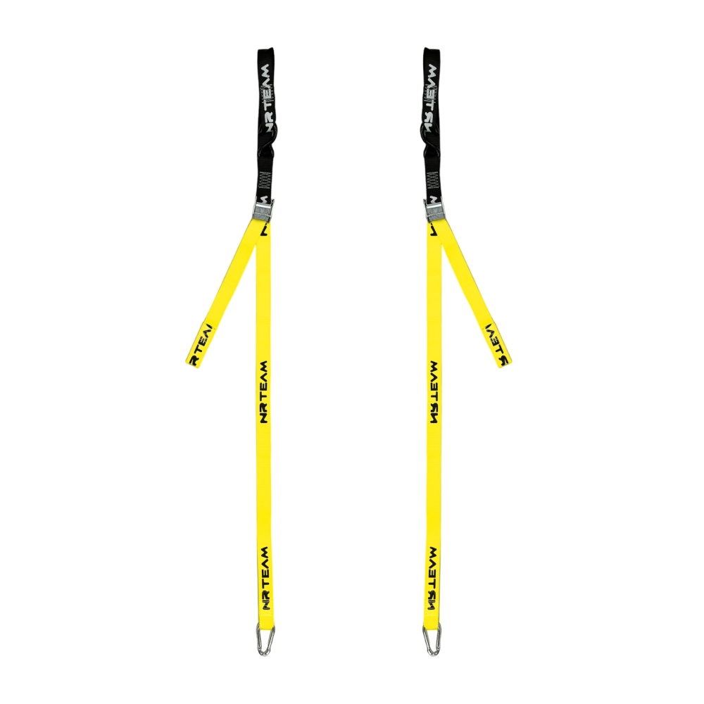 Pair of motorcycle straps Tie Down 38mm yellow Pair of motorcycle straps Tie Down 38mm yellow